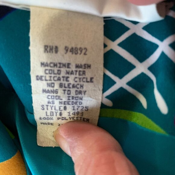 Vtg Brenda Goode Skirt Suit 3 Piece Jacket Top Set Blouse Dress Shirt USA XL - Picture 9 of 13